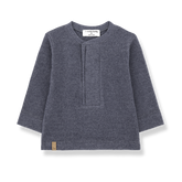 1+IN THE FAMILY 3PC DENIM HENLEY T-SHIRT WITH LEGGINGS & BEANIE SET